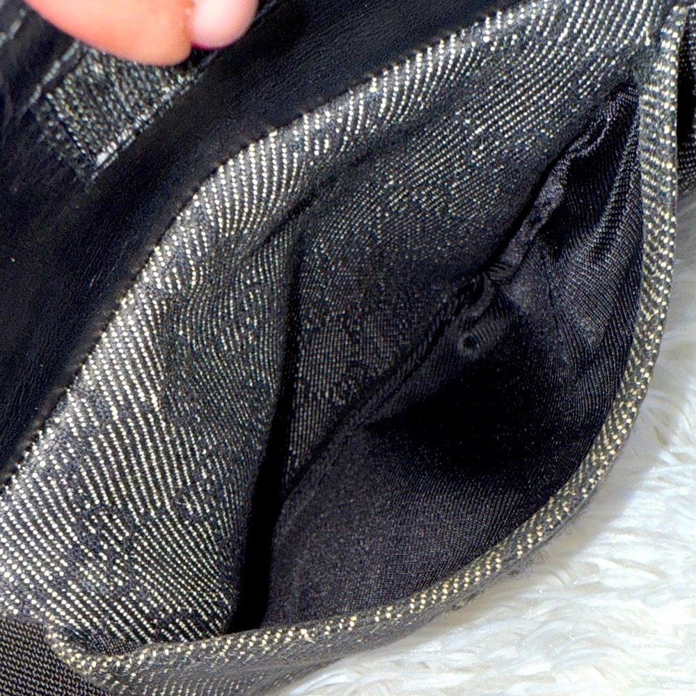 GUCCI Black and Charcoal Gray Monogram Belt Bag - Picture 7 of 12